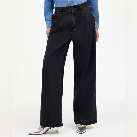 Madewell The Harlow Wide-Leg Jean Airy Denim Edition Hollenbeck Wash Size 32 - Picture 1 of 11